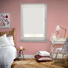 Marlow Blackout Cotton White Perfect Fit Roller Blind