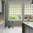 Winter Leaf Spring Green Roller Blind