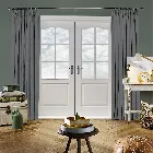 Faux Suede Deluxe New Grey Curtain