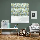 Twirl Indigo Blue Roman Blind
