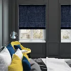 Eternity Linen Twilight Blue Roman Blind