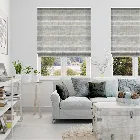 Santorini Silver Fog Roman Blind