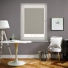 Unishade Blackout Fr Taupe Brown Perfect Fit Roller Blind