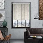 Choices Twill Stripe Linen Ribbon Blue Roller Blind
