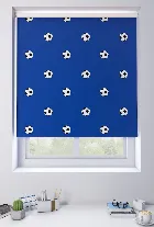 Footballs Blue Roller Blind