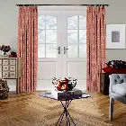 Aztec Salsa Red Curtain