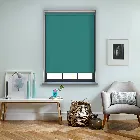 Unishade Blackout Fr Glade Green Electric Roller Blind