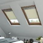 Cream Velux Blackout Blind For Velux Skylights