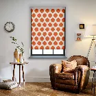 Musa Tigerlily Orange Electric Roller Blind