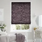 Crushed Velvet Plum Roman Blind