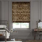 William Morris Strawberry Thief Velvet Chocolate Roman Blind