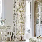 Angelica Hydrangea Verdigris Pastel Curtain