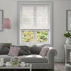 Sabe Voile Ivory Roman Blind