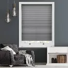 Lexington Grey Thermal Pleated Free-hanging Blind