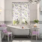 Dancing Tulips Lilac Roller Blind
