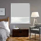 Genesis Plain Luxe Mid Grey Roller Blind