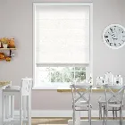 Acantha Snow White Roman Blind