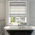 Cardigan Stripe Stone Roman Blind