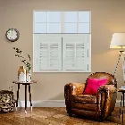 Caf Style Hampton Moonlit Grey Faux Wood Shutter