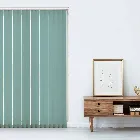 Unishade Blackout Fr Atmosphere Duck Egg 89mm Vertical Blind