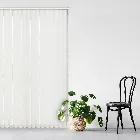 Unicolour Fr White 127mm Vertical Blind