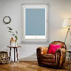 Oslo Blackout Brittany Blue Perfect Fit Roller Blind