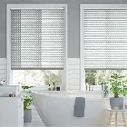 Splash Blackout Tiny Stem Cool Grey Roller Blind