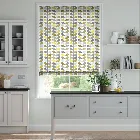 Scribble Stem Seagrass And Duck Egg Roman Blind