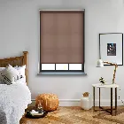 Splash Mocha Brown Electric Roller Blind