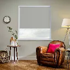 Genesis Blackout Luxe Mid Grey Electric Roller Blind