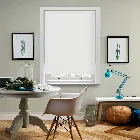 Oslo Blackout Frost White Roller Blind