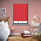 Bella Blackout Scarlet Red Electric Roller Blind