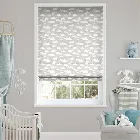 Fluffy Clouds Grey Roman Blind