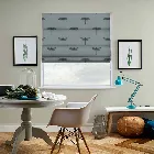 Dragonfly Mineral Blue Roman Blind