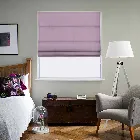 Santiago Cotton Purple Mauve Roman Blind
