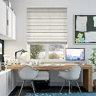 Scandinavia Stripe Aqua Roman Blind