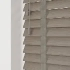 Fauxwood Grained Stratus With Truffle Tapes Blind