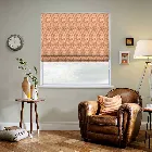 Aztec Henna Orange Roman Blind