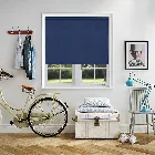 Bermuda Plain Primary Blue Electric Roller Blind