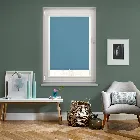 Bella Blackout Smoke Blue Perfect Fit Roller Blind