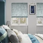 Eternity Linen Blue Mist Roman Blind