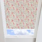 Meadow Flower Solar Redcurrant Pleated Skylight Blind