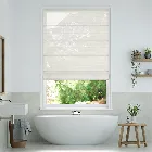 Lumiere Unlined Arcus Snow Roman Blind