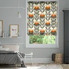 Rosebud Orange Roman Blind