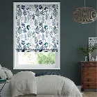 Tropical Leaves Midnight Roman Blind