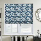 Shoal Indigo Roman Blind