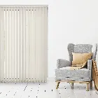 Genesis Blackout Luxe Cream Linen 89mm Vertical Blind