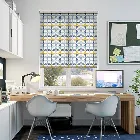 Circus Leaves Blue Roller Blind