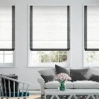 Allure Faux Silk Slate Roman Blind