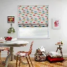 Mr Fish Poppy Red Roman Blind